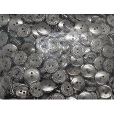 Пуговицы металлизированные black 18мм (1упак/1000шт)
